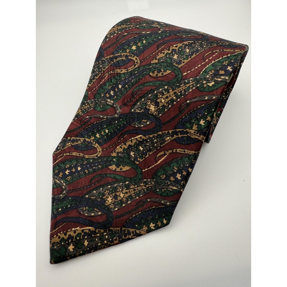 Robert Talbott Tie Mens Multicolor Silk Carmel Valley Made USA Necktie Classic
